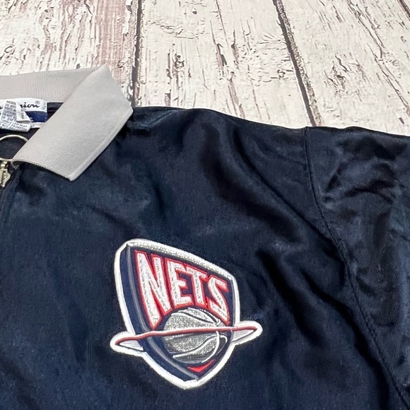 Vintage Boys Kids New Jersey Nets NBA Basketball Sports Champion Warmup Jersey - Picture 9 of 11